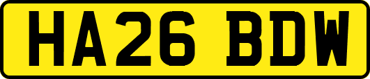 HA26BDW
