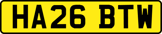 HA26BTW