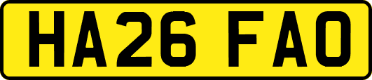 HA26FAO