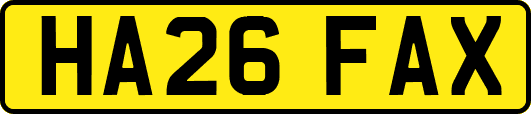 HA26FAX