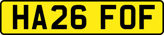 HA26FOF