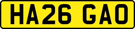 HA26GAO