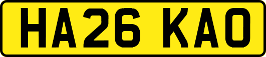 HA26KAO