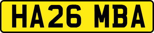 HA26MBA