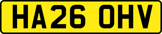 HA26OHV