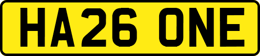 HA26ONE