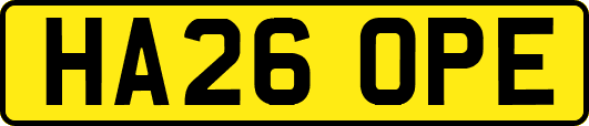 HA26OPE