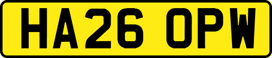 HA26OPW
