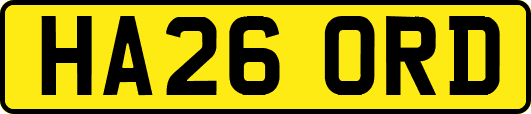 HA26ORD