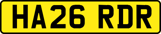 HA26RDR