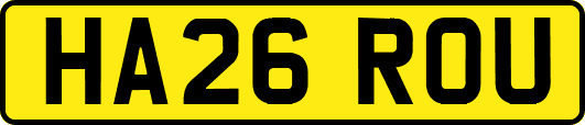 HA26ROU