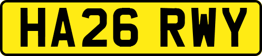 HA26RWY