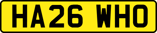 HA26WHO