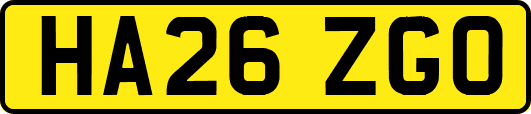 HA26ZGO