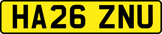 HA26ZNU