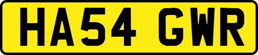 HA54GWR