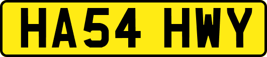 HA54HWY