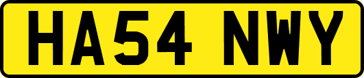 HA54NWY