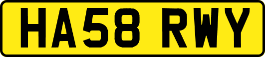 HA58RWY