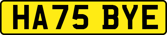 HA75BYE