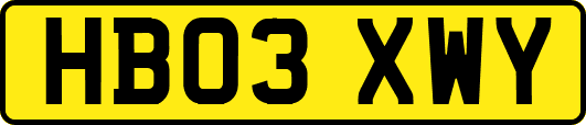HB03XWY