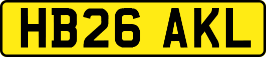 HB26AKL