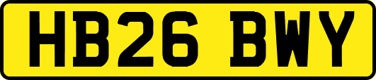 HB26BWY