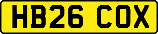 HB26COX
