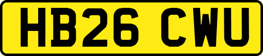 HB26CWU