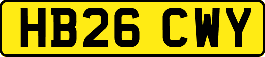 HB26CWY