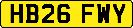 HB26FWY