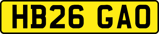 HB26GAO