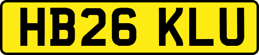 HB26KLU