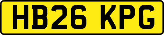 HB26KPG