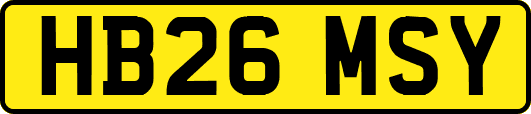 HB26MSY