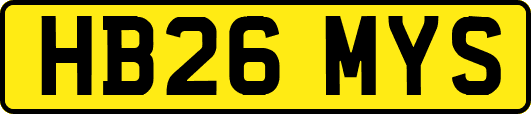 HB26MYS