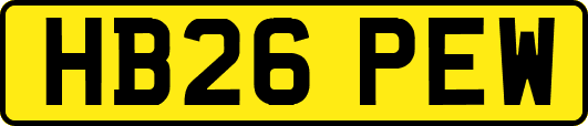 HB26PEW