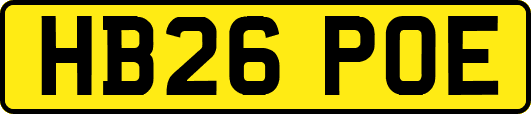 HB26POE