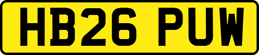 HB26PUW