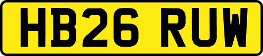 HB26RUW