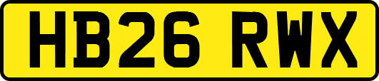 HB26RWX
