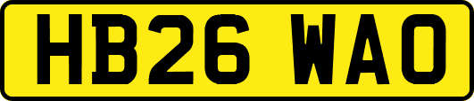 HB26WAO