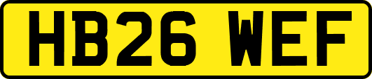 HB26WEF