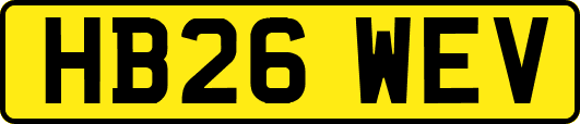 HB26WEV