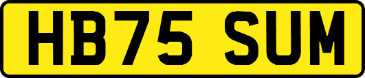 HB75SUM