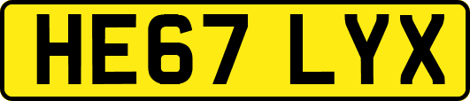 HE67LYX