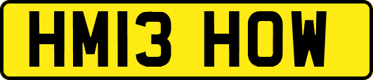 HM13HOW