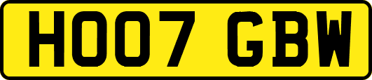 HO07GBW