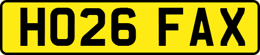 HO26FAX