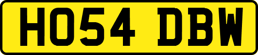 HO54DBW